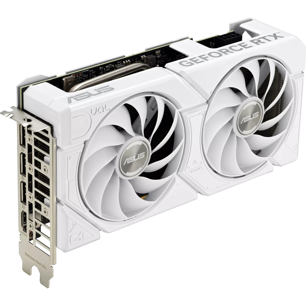 Відеокарта ASUS GeForce RTX4070 12Gb DUAL EVO WHITE (DUAL-RTX4070-O12G-EVO-WHITE) - зображення 6