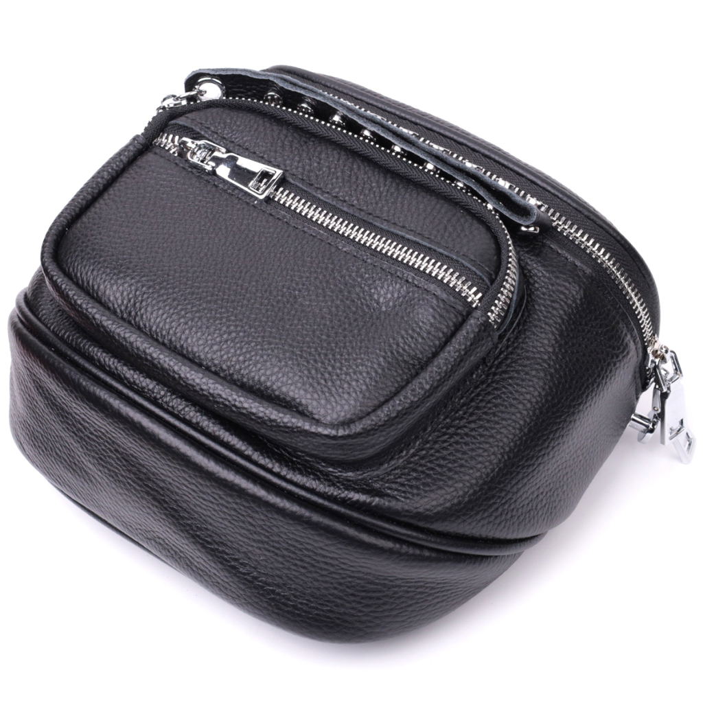 Сумка Vintage З натуральної шкіри Чорна (22388) - зображення 5