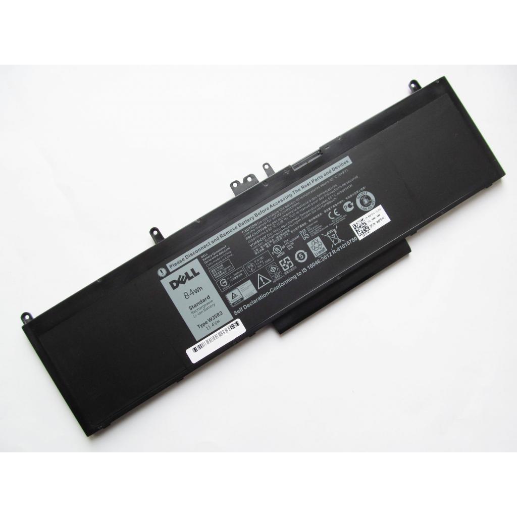 Акумулятор до ноутбука Dell Latitude E5570 WJ5R2, 84Wh (7280mAh), 6cell, 11.4V, Li-ion (A47406) - зображення 3