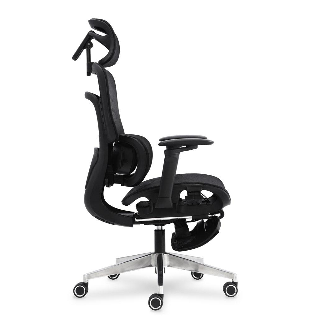 Офісне крісло Mealux M10 Air Massage (з масажним ефектом) Black (HF-M10 M/BB) - зображення 5