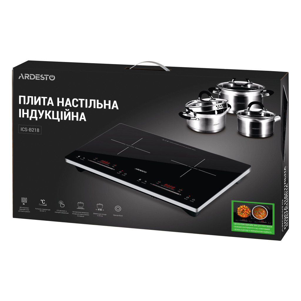 Настільна плита Ardesto ICS-B218 - зображення 8