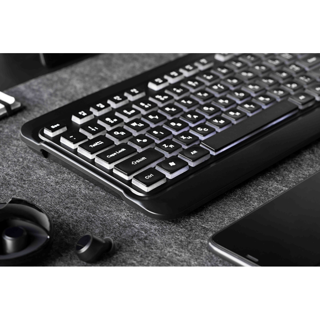 Клавіатура 2E 2E KS120 USB-A Black (2E-KS120UB_UA) - зображення 5