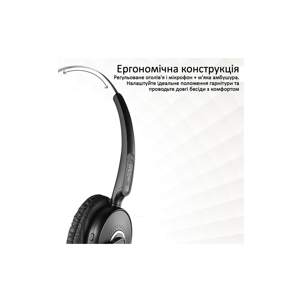 Навушники Promate Engage Black (engage.black) - зображення 5