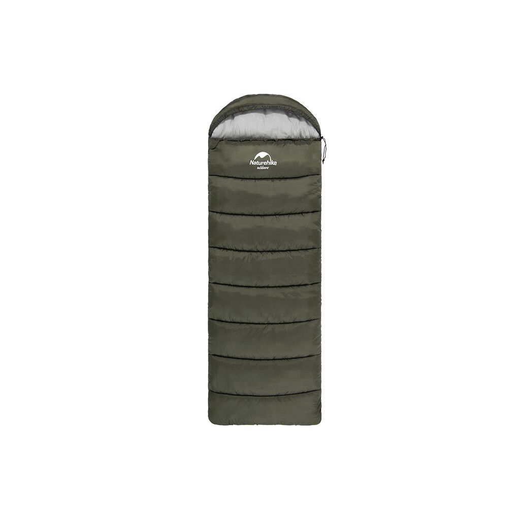 Спальний мішок Naturehike U350 NH20MSD07 Hollow Cotton Left Green (6927595767238-L) - зображення 1