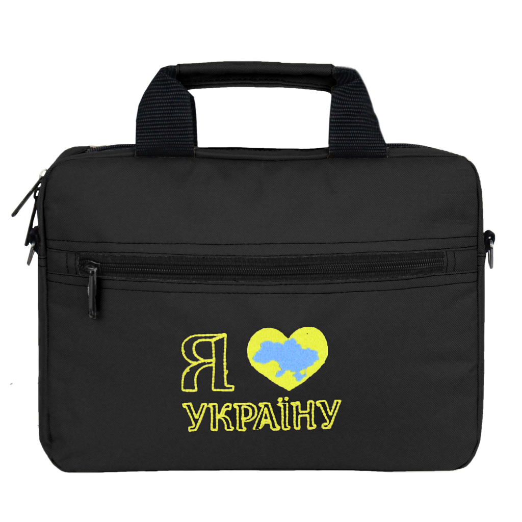 Сумка для ноутбука Porto 12'' PN12 LoveUkraine Black (PN12BK_LoveUkr) - зображення 1