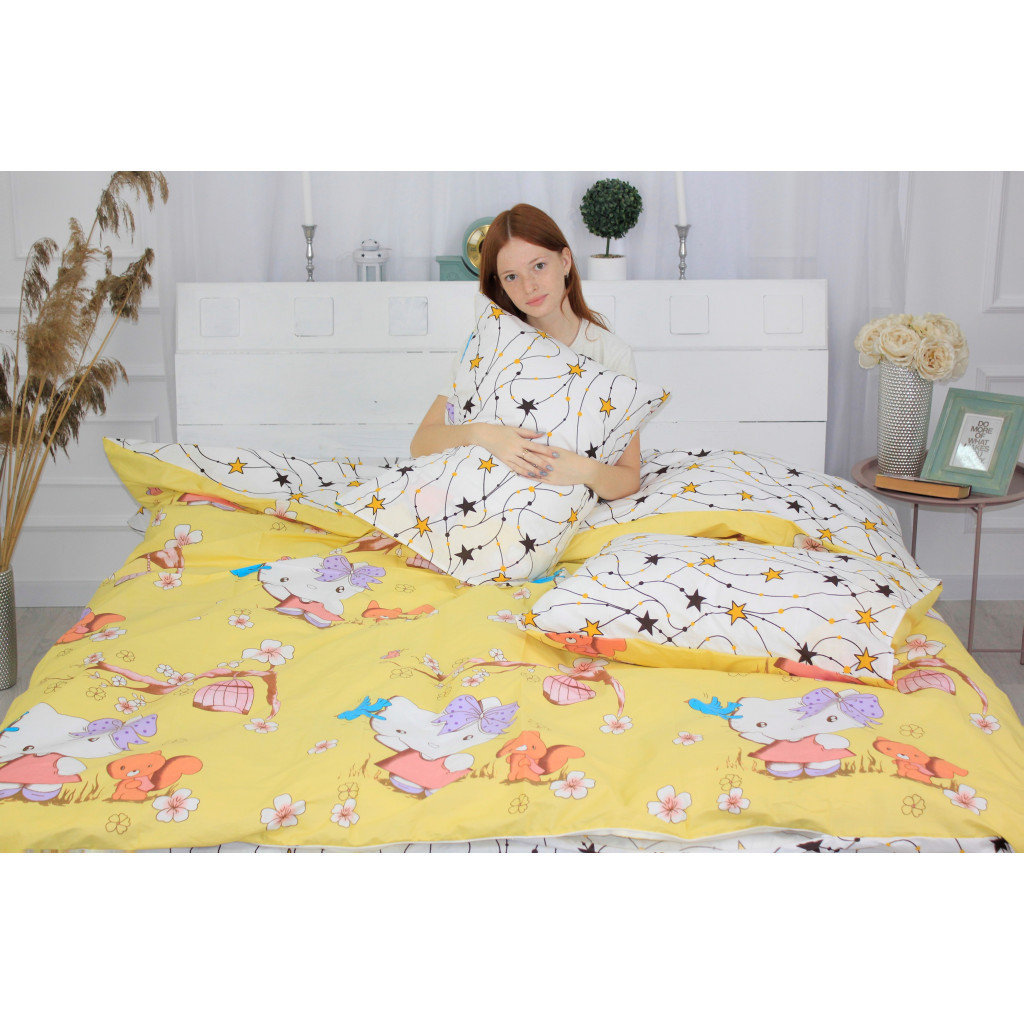 Постільна білизна MirSon Бязь Ranforce Elite 17-0524 Kitty King Size (2200004706924) - зображення 2