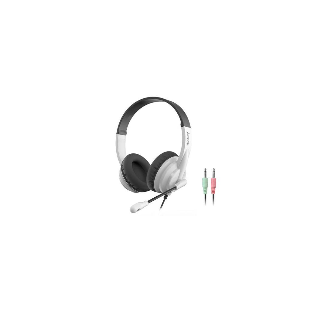 Навушники A4Tech HS-10 Black+White - зображення 1