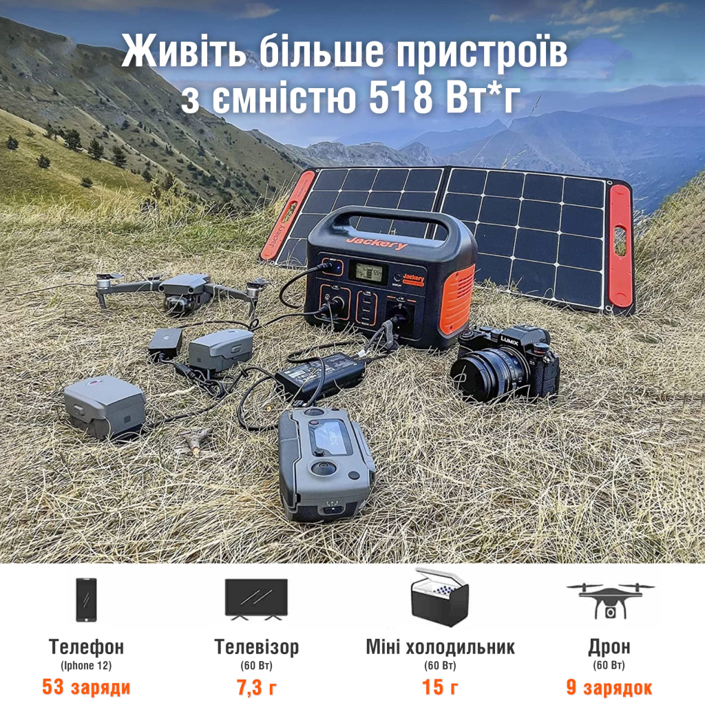 Зарядна станція Jackery Explorer 500EU (Explorer-500EU) - зображення 7