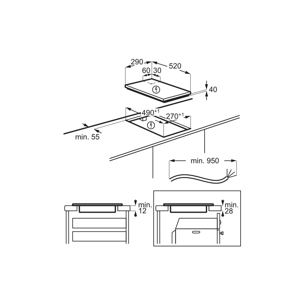 Варочна поверхня Electrolux LHR3233CK - зображення 8