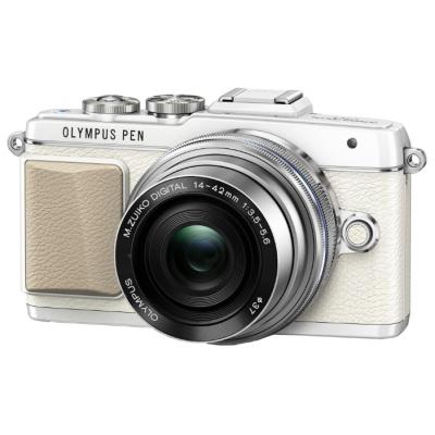 Цифровий фотоапарат Olympus E-PL7 14-42 mm Pancake Zoom Kit white/silver (V205073WE001) - зображення 1