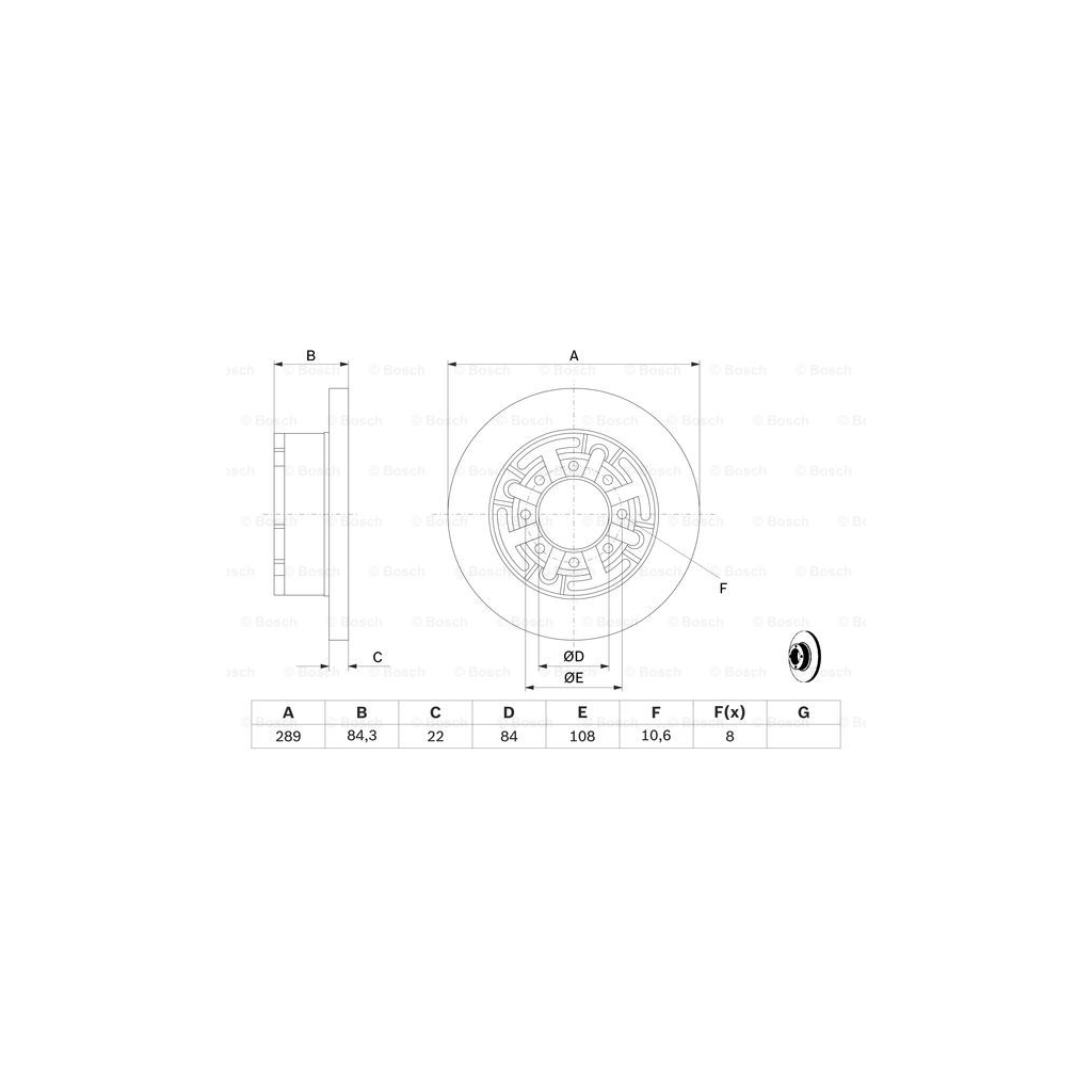 Гальмівний диск Bosch 0 986 478 886 - изображение 5