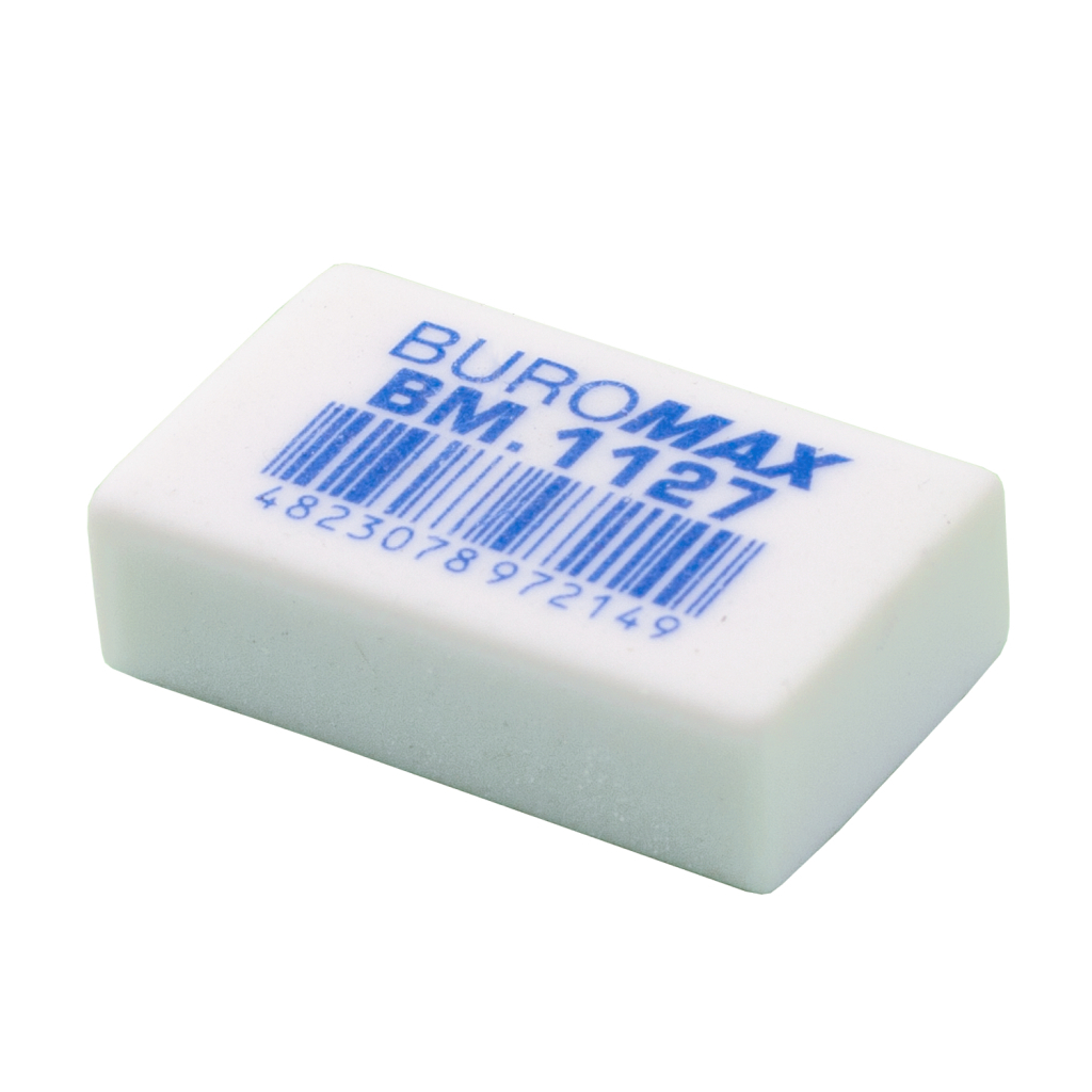 Гумка Buromax прямокутна, 31х19х9 мм біла (BM.1127) - зображення 1