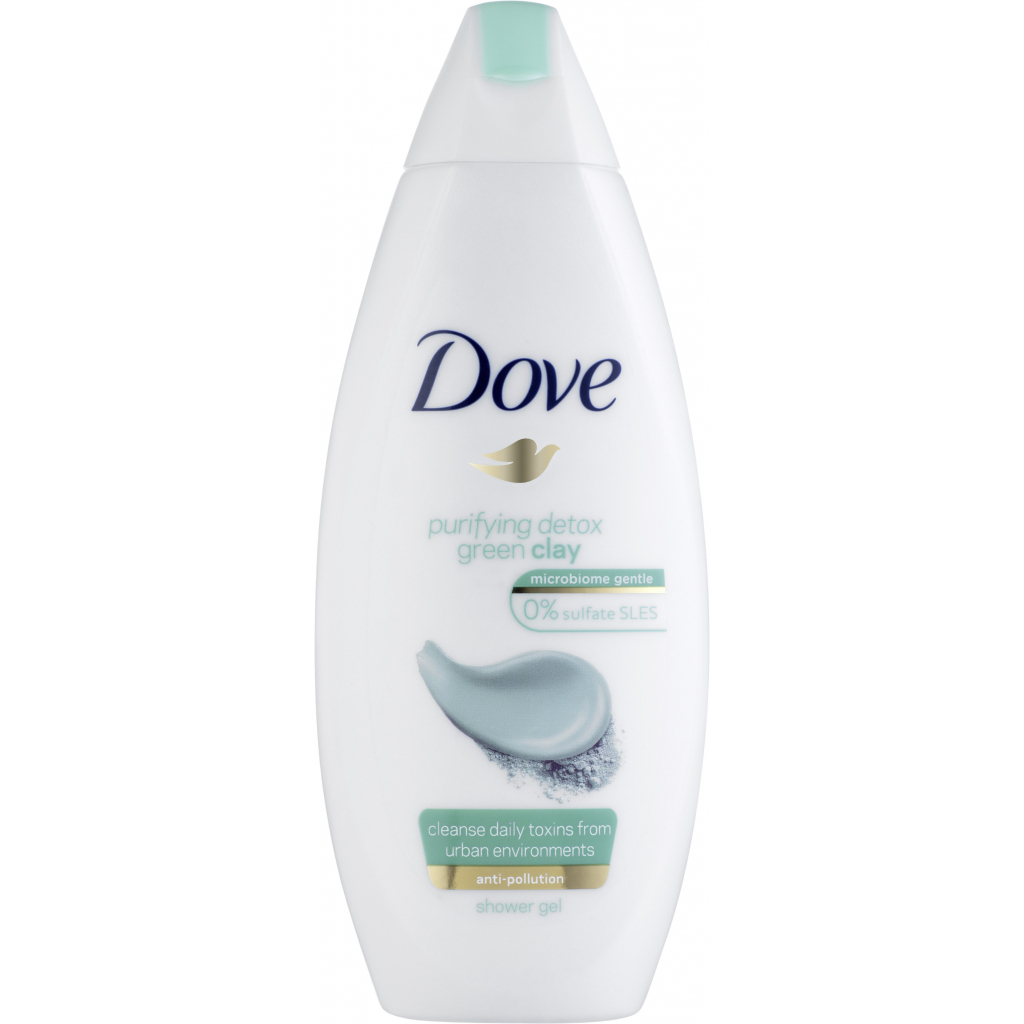 Гель для душу Dove Очищення із зеленою глиною 250 мл (8717163684818) - зображення 1