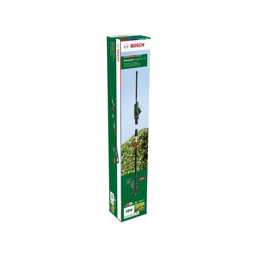 Кущоріз Bosch акумуляторний UniversalHedgePole 18 18V, 43мм, крок різу 16мм, 3.6кг (без АКБ та ЗП) (0.600.8B3.001) - зображення 5