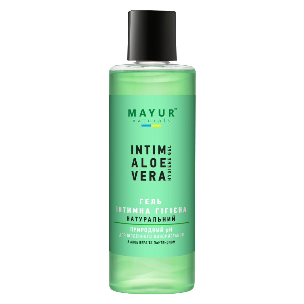 Гель для інтимної гігієни Mayur Intim Aloe Vera Hygiene Gel З алое вера та пантенолом 200 мл (4820230950175) - зображення 1