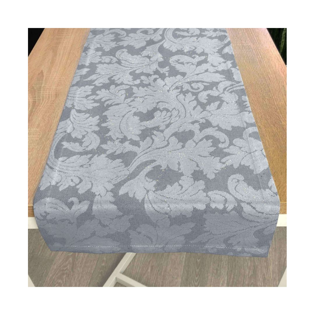 Доріжка на стіл Прованс Сяйво Сіре срібло 40х140 (4823093436060) - зображення 2