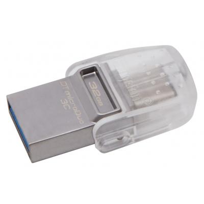 USB флеш накопичувач Kingston 32GB DataTraveler microDuo 3C USB 3.1 (DTDUO3C/32GB) - зображення 2