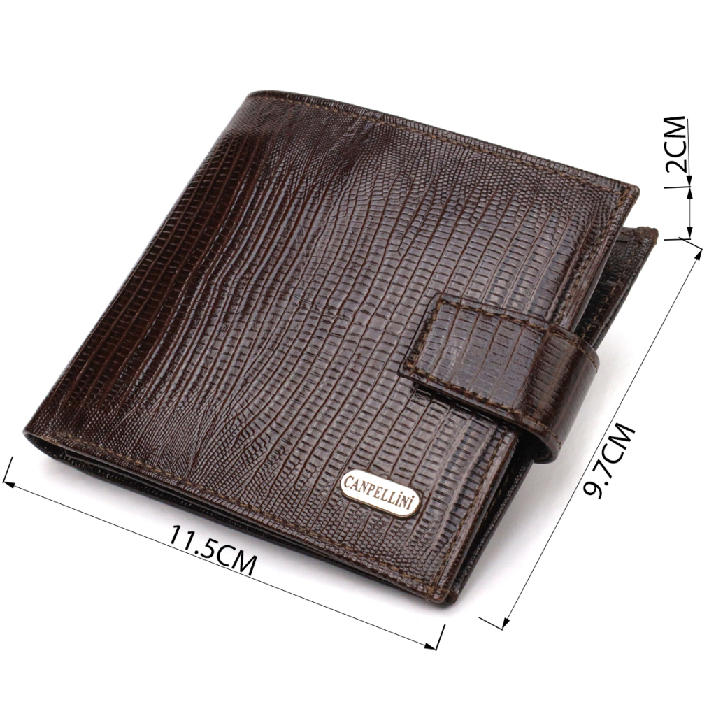 Гаманець Canpellini З натуральної шкіри Коричневий (21757) - зображення 3