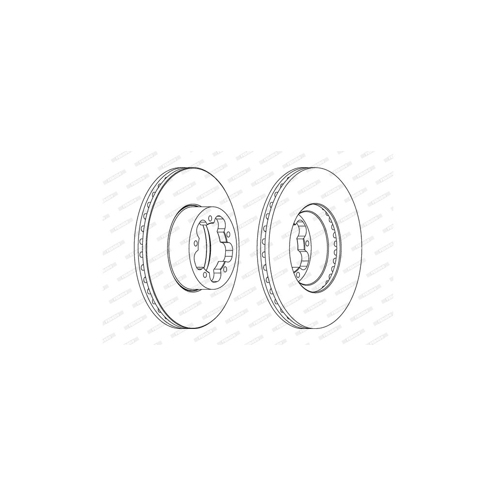 Гальмівний диск FERODO DDF1555 - зображення 1