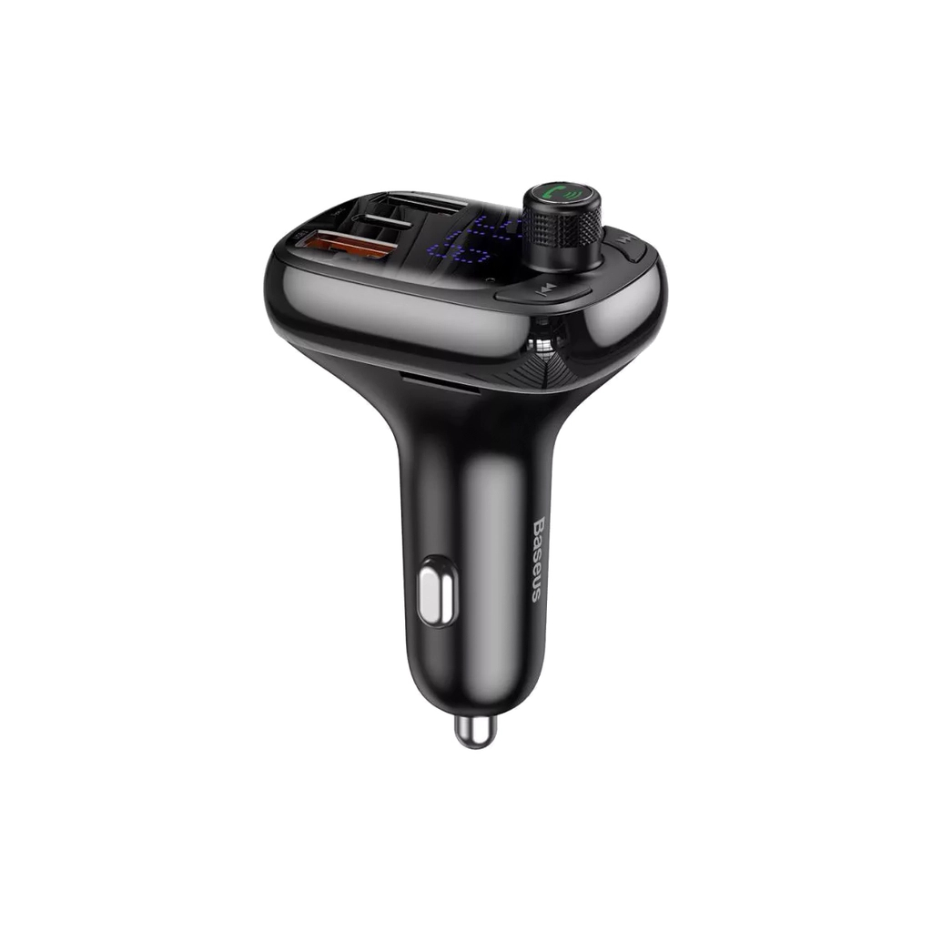 FM модулятор Baseus FM Launcher S-13 2 USB + Type-C (CCMT000101) - изображение 4