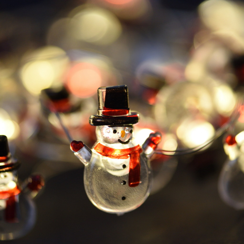 Гірлянда YES! Fun На мідному дроті Сніговики 20 LED Тепло-біла 2.2 м На батарейках (801213) - зображення 4