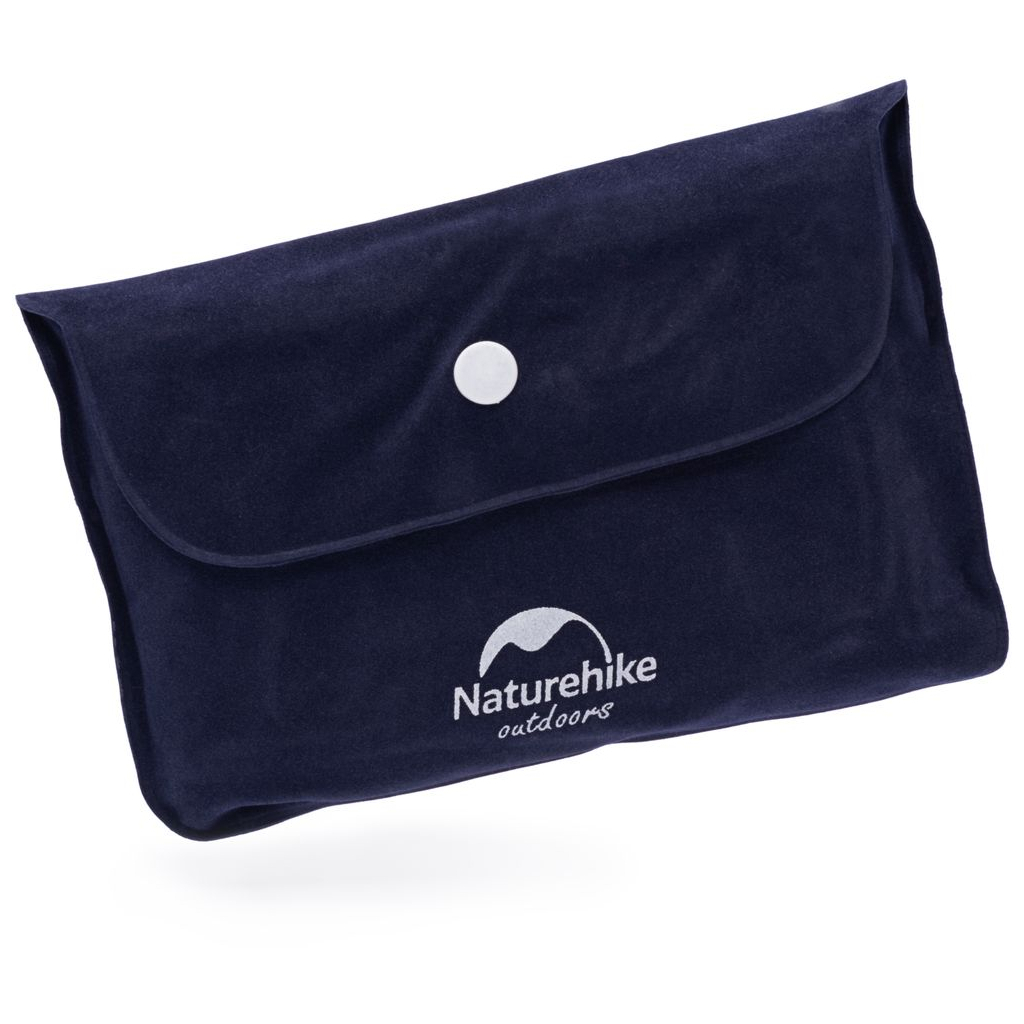 Туристична подушка Naturehike Square Inflatable NH18F018-Z темно-блакитна (6975641885504) - зображення 3