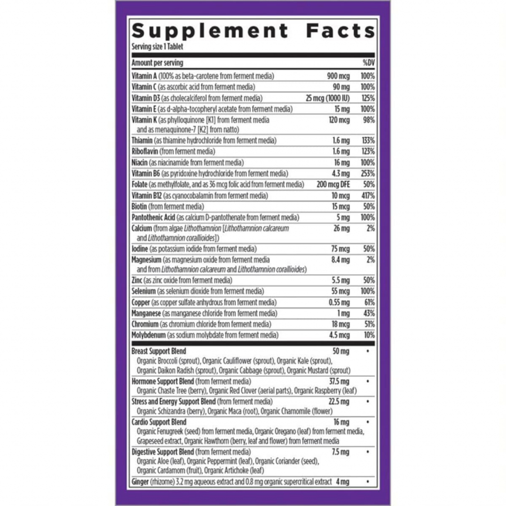 Мультивітамін New Chapter Щоденні Мультівітаміни для Жінок 40+, Every Woman's, 24 таб (NC0365) - зображення 2