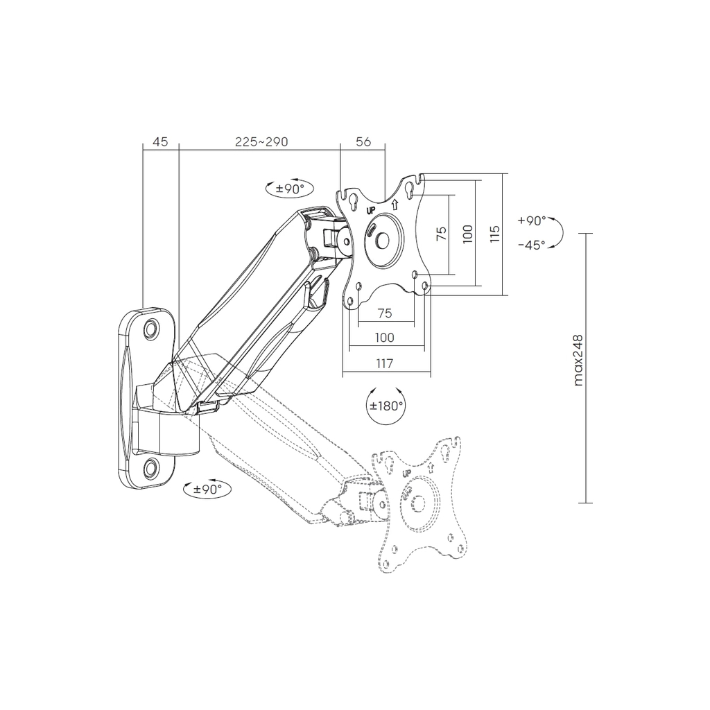 Кронштейн OfficePro MA300B - зображення 7