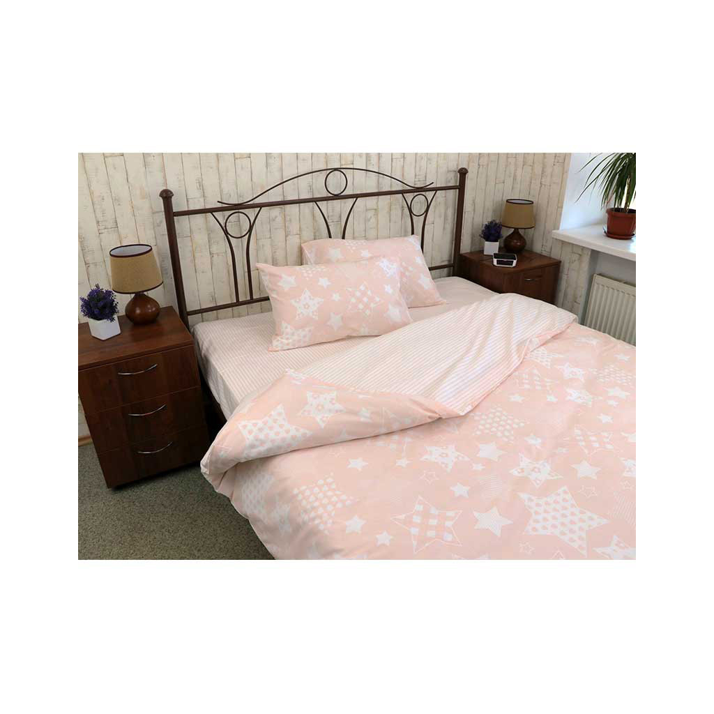 Постільна білизна Руно Бязь Beige star полуторна (1.114Б_Beige star) - зображення 2