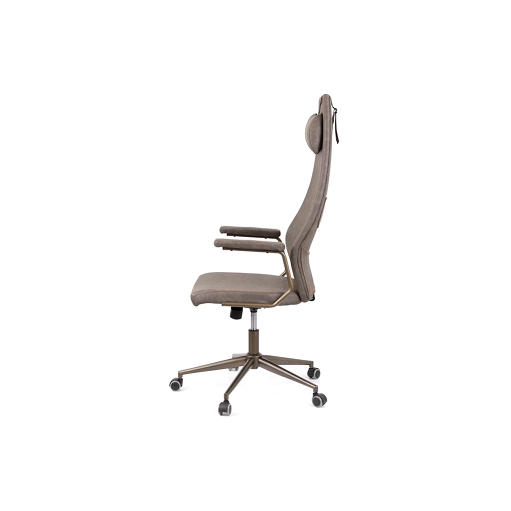 Офісне крісло Аклас Ронін CH TILT Сірий (Wax PU 425 сірий) (00144289) - зображення 3