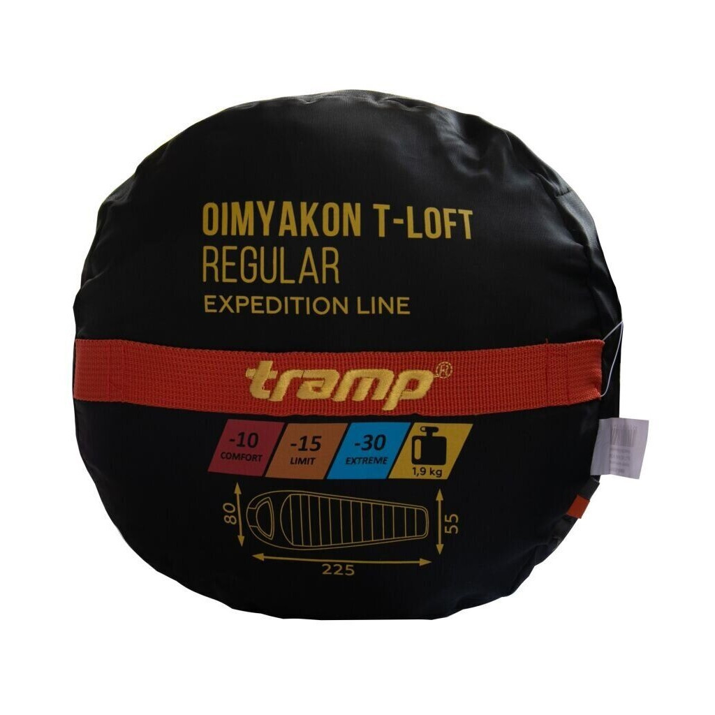 Спальний мішок Tramp Oimyakon Long Orange/Grey L (UTRS-048L-L) - зображення 11