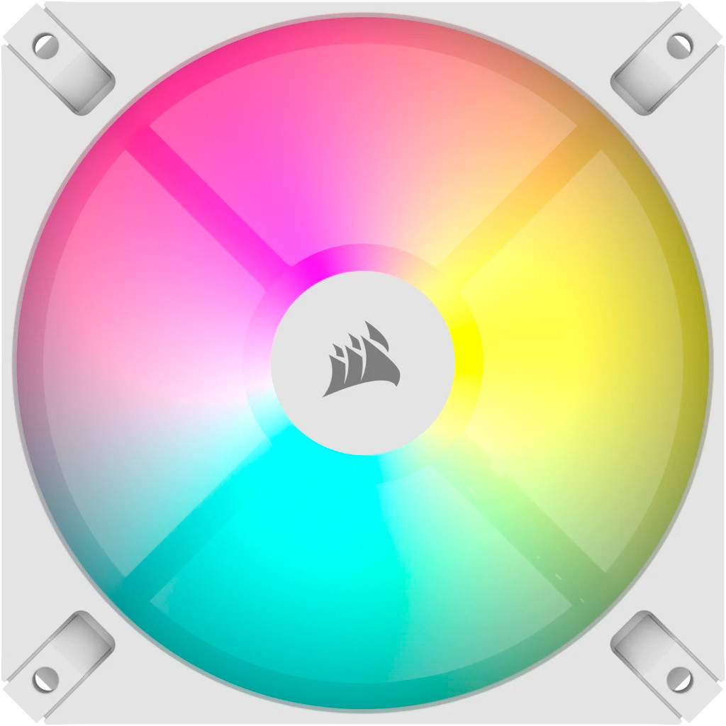 Кулер до корпусу Corsair iCUE AR120 Digital RGB 120mm PWM Fan Triple Pack White (CO-9050169-WW) - зображення 2
