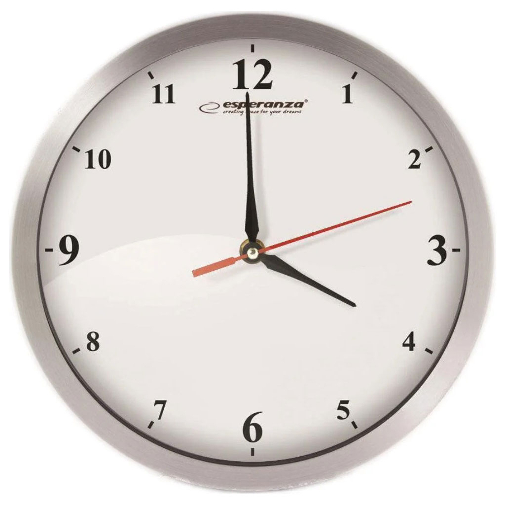 Настінний годинник Esperanza Wall Clock Detroit 30 см White (EHC009W) - зображення 1