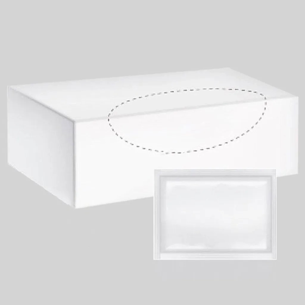 Вологі серветки PRO service для рук та обличчя бiлi саше в боксі 80 шт. (4823071637571) - зображення 2