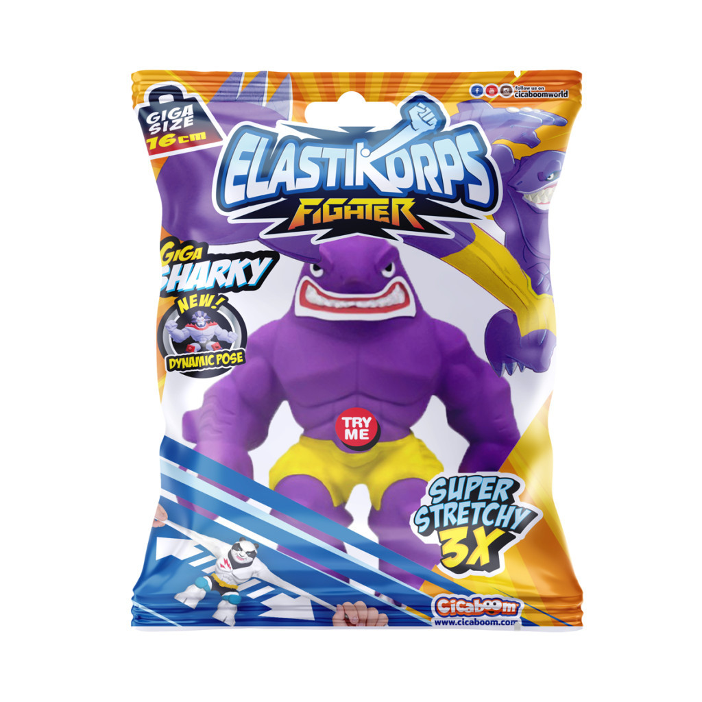Антистрес Elastikorps Стретч-іграшка серії Fighter – Акула Шаркі (C1016GF15-2021-1) - зображення 1