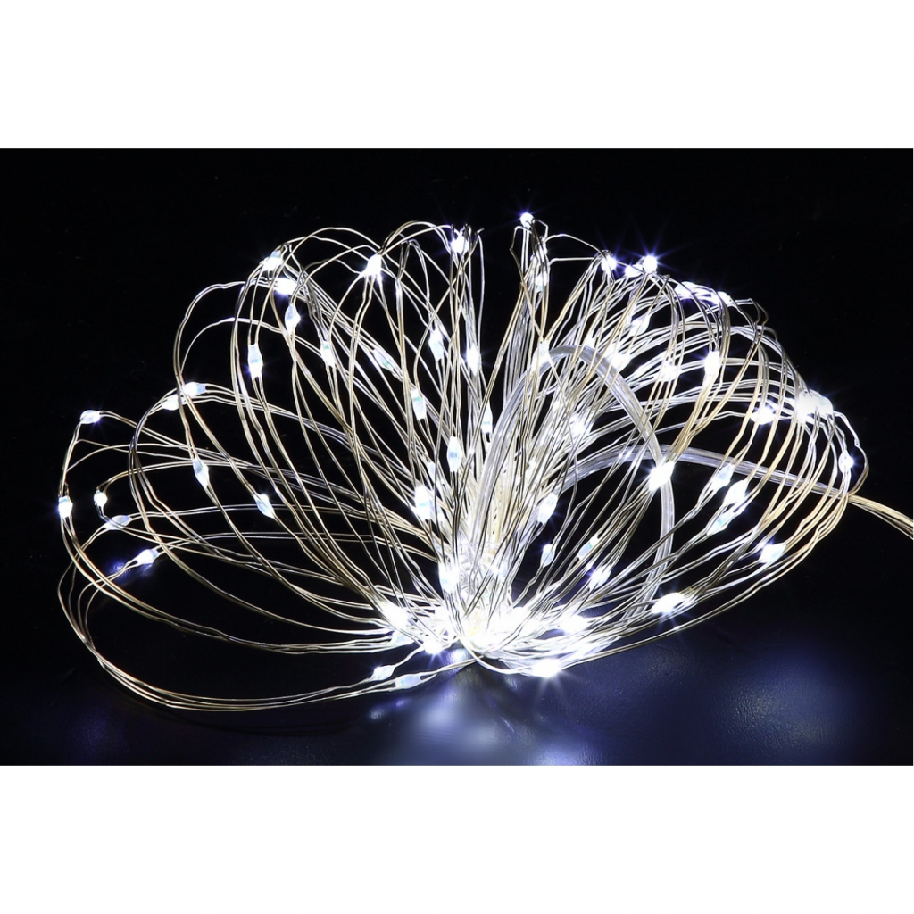 Гірлянда Novogod`ko нитка на мідн. дроті, 100 LED, холодн.білий,10 м,статичне (973783) - зображення 1