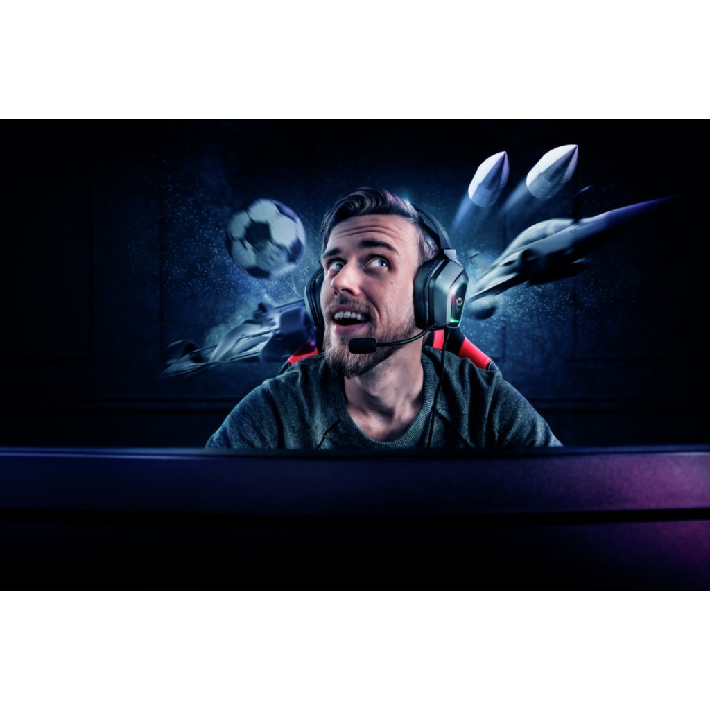 Навушники Trust GXT 450 Blizz RGB 7.1 Surround Gaming Headset RGB BLACK (23191) - зображення 11