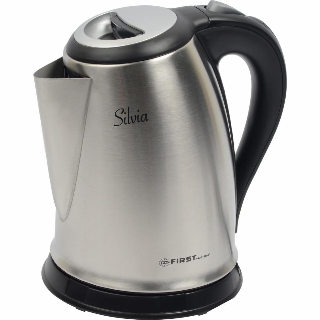 Електрочайник First без ПДВ FA-5410 Steel/Black - зображення 2