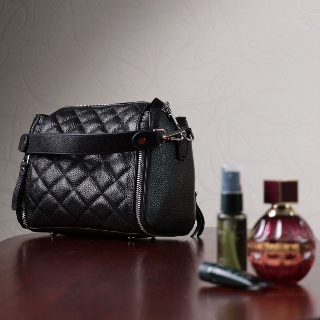 Сумка Vintage З натуральної шкіри Чорна (22667) - зображення 11