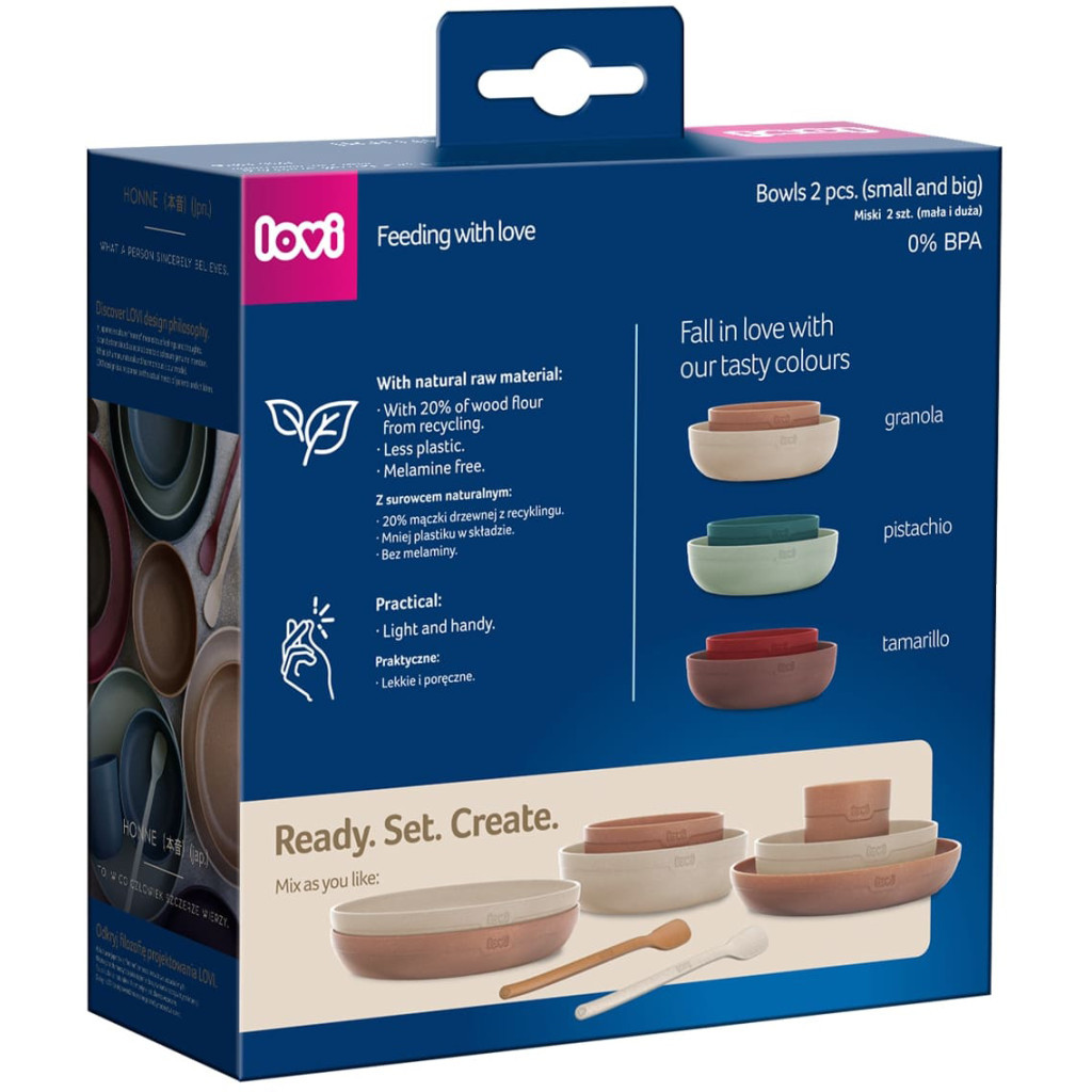 Тарілка дитяча Lovi Pistachio Tamarillo Бордові 2 шт (21/531_red) - зображення 3