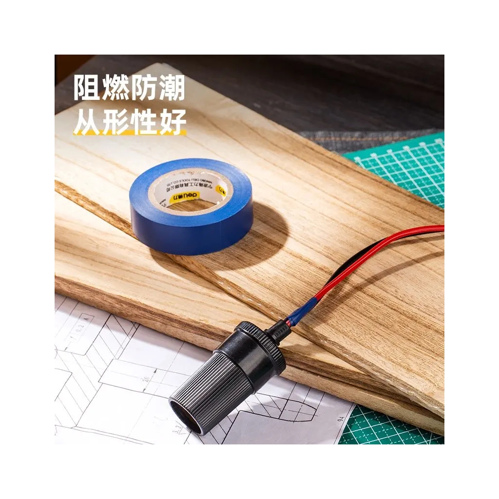 Ізоляційна стрічка Deli 0,13 мм x 18 мм x 10 м синя (DL5265) - зображення 3