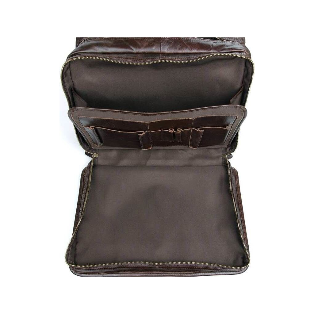 Сумка Vintage З натуральної шкіри Коричнева (14539) - зображення 7