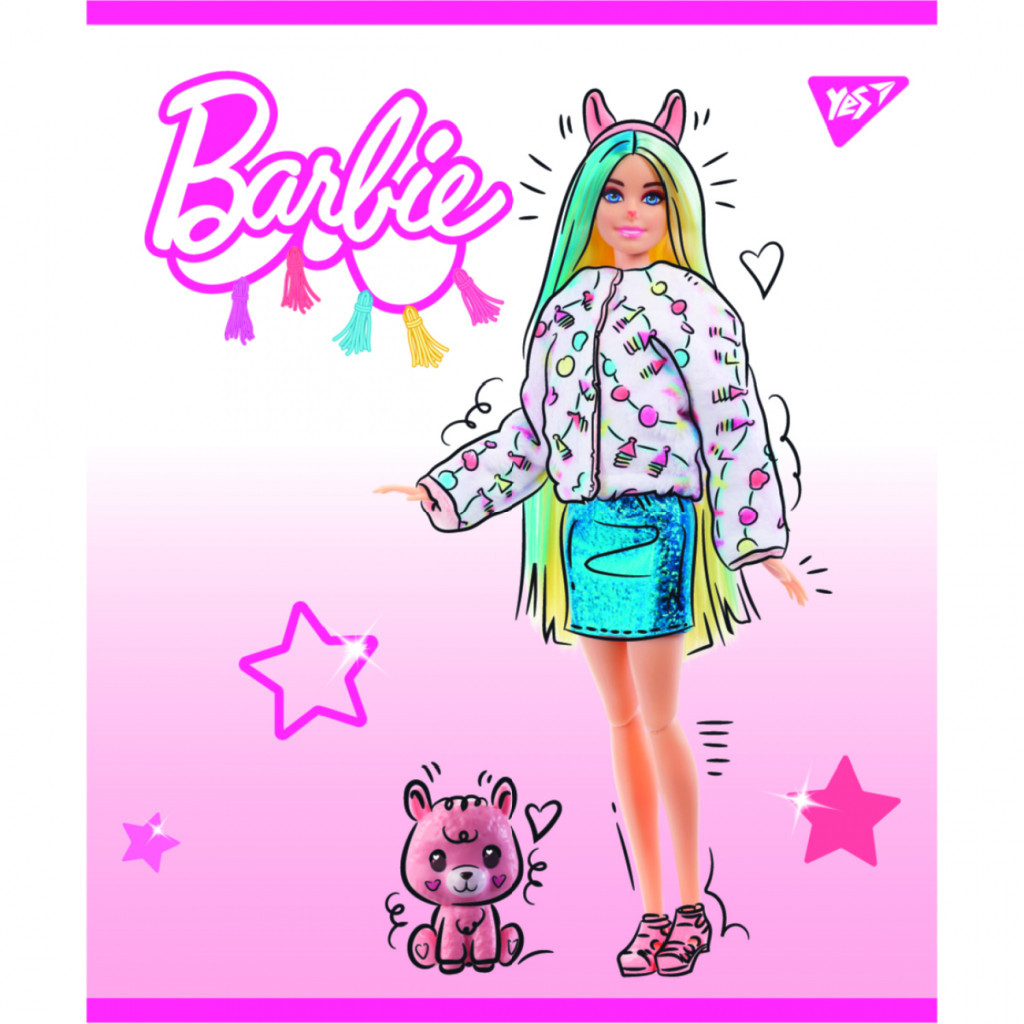 Зошит Yes А5 Barbie 18 аркушів лінія (766825) - зображення 3
