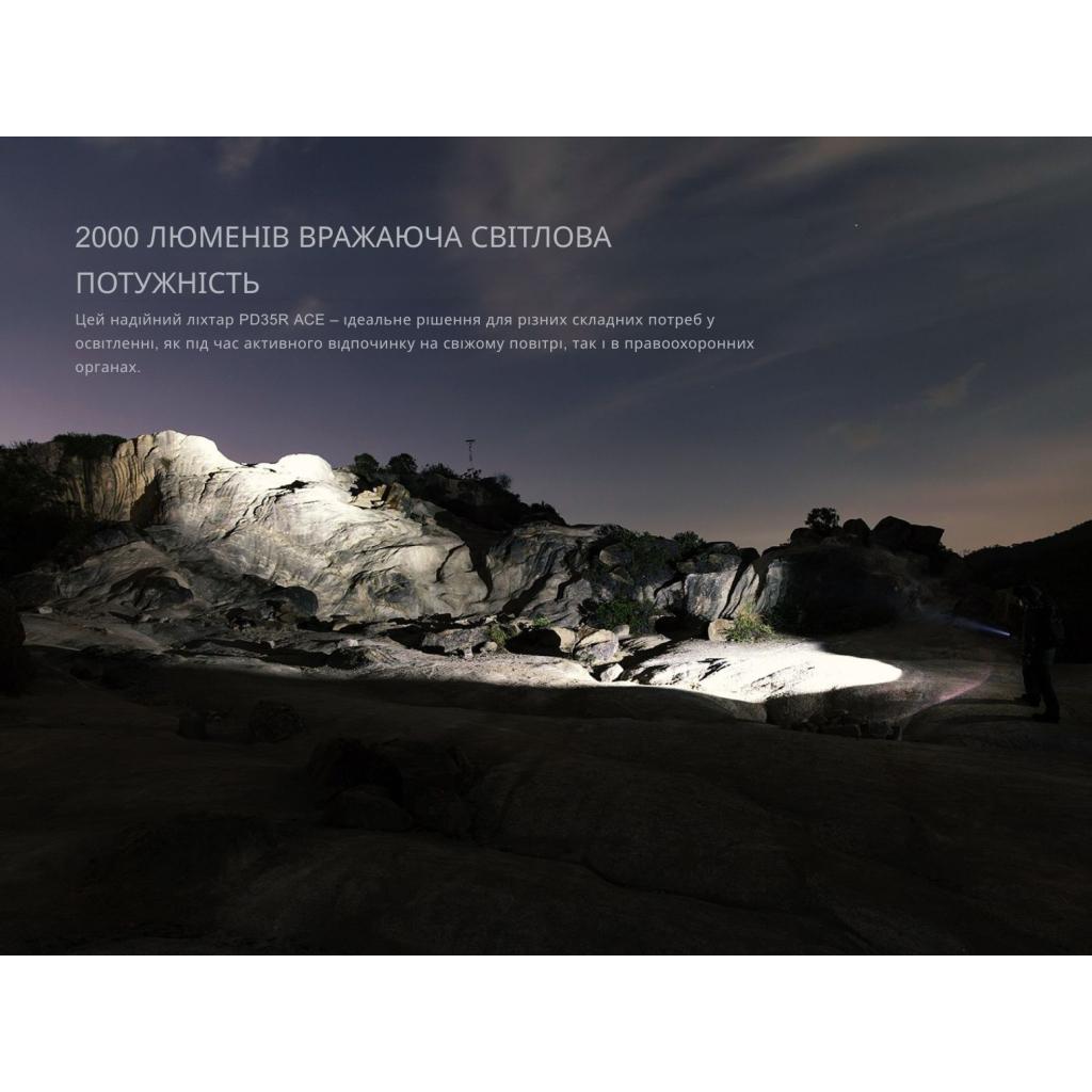 Ліхтар Fenix PD35R ACE тактичний 2000 лм (PD35RACE) - зображення 8