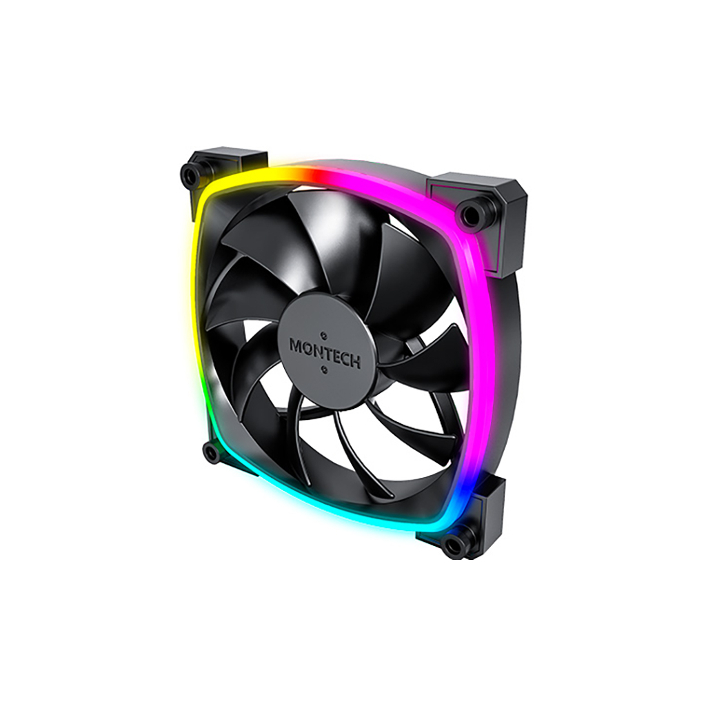 Кулер до корпусу MONTECH AX120 PWM BLACK - зображення 3