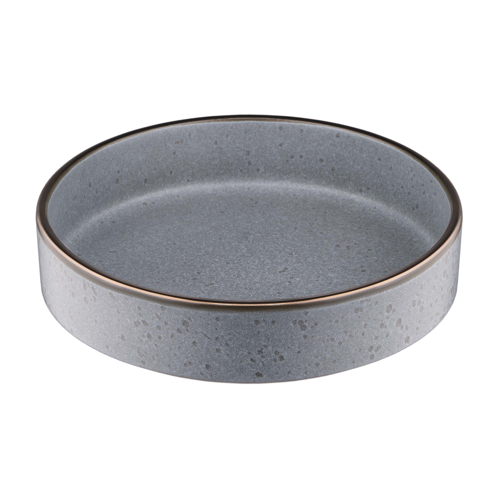 Тарілка Ardesto Fasano, 850мл, 20см, кераміка, сірий (AR0220FG) - зображення 1