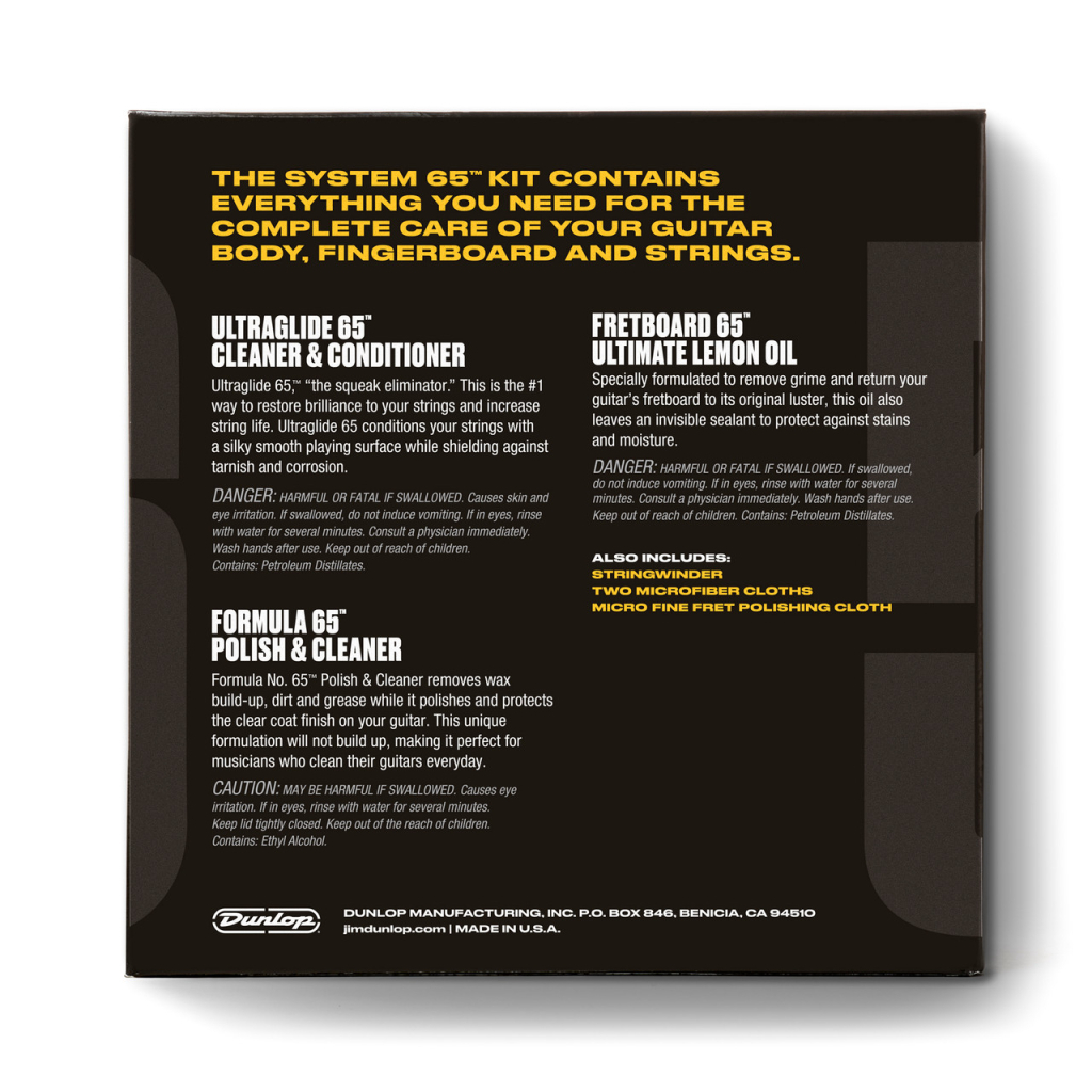 Засіб для догляду за гітарою Jim Dunlop System 65 Guitar Tech Kit (6504) - зображення 3
