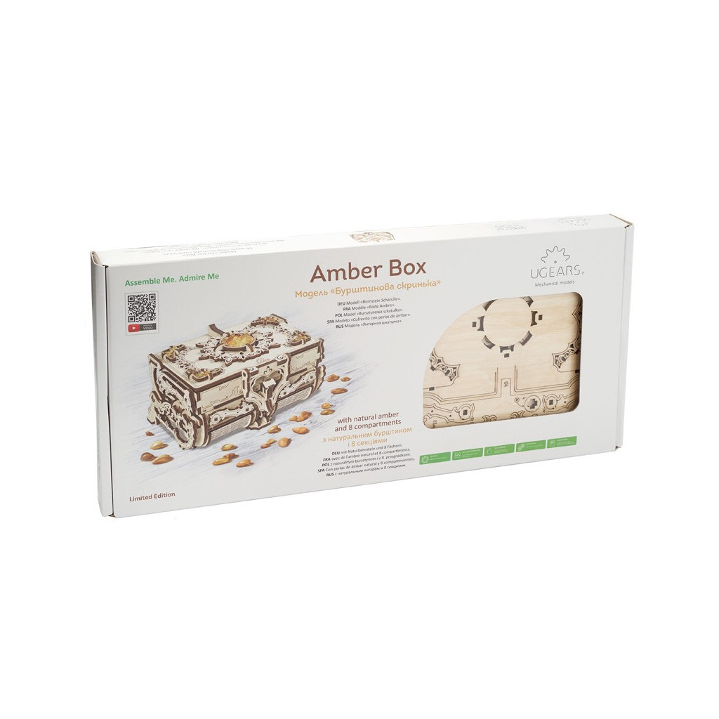 Збірна модель Ugears Бурштинова скринька (70090) - зображення 2