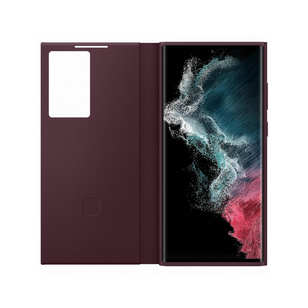 Чохол до мобільного телефона Samsung Smart Clear View Cover Galaxy S22 Ultra Burgundy (EF-ZS908CEEGRU) - зображення 3