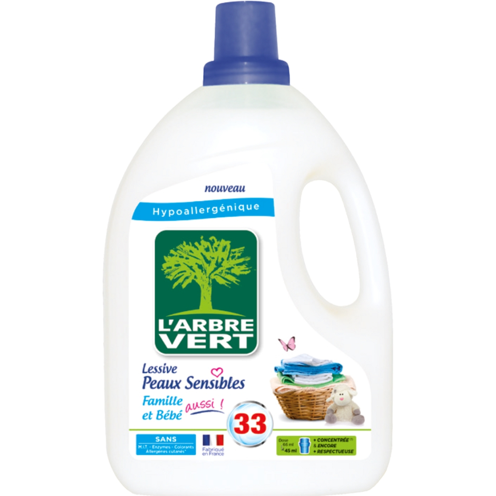 Гель для прання L'Arbre Vert для чутливої шкіри 1.5 л (3450601031793) - зображення 1